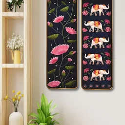 Myntra Elegant Homes Black MDF Other Wall Paintings-picture-14