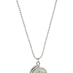 Utkarsh Silver-Plated Circular Pendants with Chains image 2