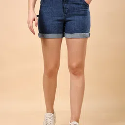 RANGRIWAZ Women Cycling Denim Shorts-image-75