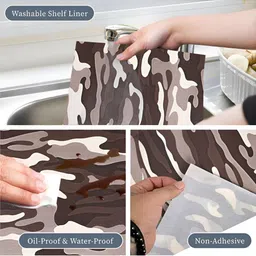 Aura Brown Set of 2 Regular Shelf Liner Organisers image 5