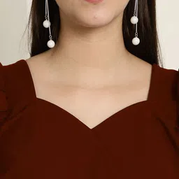 Tromko Women Pack Of 2 Sweetheart Neck Peplum Top image 2