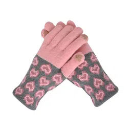 LOOM LEGACY Women Patterned Touchscreen Winter Gloves-image-18