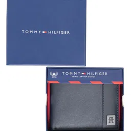 Tommy Hilfiger Men Superhero Striped Leather Two Fold Wallet image 4