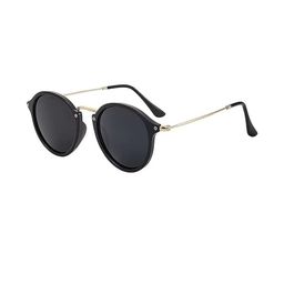 Arzonai Unisex Black UV Protected Lens & Frame Oval Sunglass-picture-22