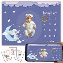 Hoolloomooloo Multicoloured & Purple Cartoon Characters 210 GSM Core-picture-43