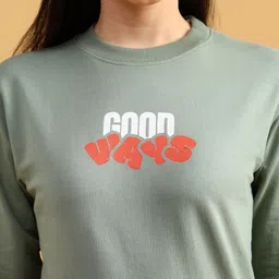 LIMEROAD Women Printed Sweatshirt image 2