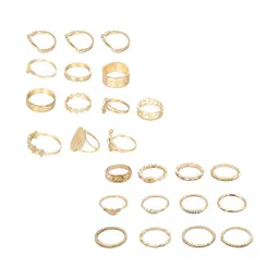 Pinapes Set of 25 Gold-Plated Finger Rings image 3