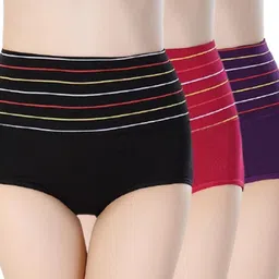 SHREE GANESH FASHION Women Pack Of 3 Cotton High-Rise Hipster Briefs-picture-22