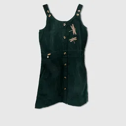 Purple United Kids Girls Embellished Short Dungarees-picture-15