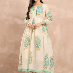all about you Floral Print Fit & Flare Maxi Dress-image-68
