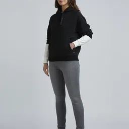Pepe Jeans Women Solid Hood Cotton Pullover Sweatshirt-picture-24