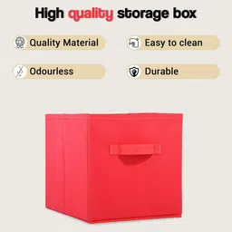 Kuber Industries Red Set of 6 Regular Multi-Utility Organisers image 2