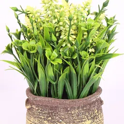 Home Bloom Yellow 1 Pieces Artificial Plant With Pot image 4