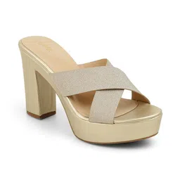 PEPPER Women PU Party Textured Platform Sandals-picture-26