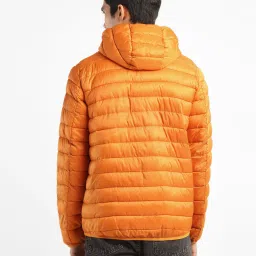 levi's Men's Solid Orange Quilted Jacket image 3
