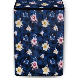 The Furnishing Tree Washing Machine Cover Floral Pattern Blue Compatible for Whirlpool 6.2 Kg Fully image 5