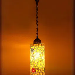 1ST TIME White & Pink Printed Cylinder Self Assembly Ceiling Lamp-picture-35
