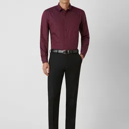 van heusen V Dot Men Spread Collar Geometric Printed Cotton Slim Fit Formal Shirt image 5