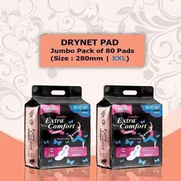 jumbo extra comfort Drynet Sanitary Pads XXL Pack-2(80 each packet,280mm) Extra Comfort,Protection Sanitary Pad-picture-33