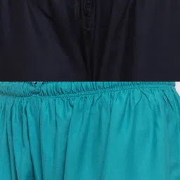 Clora Creation Women Black & Blue 2 Palazzos image 4