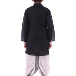 NEW GEN Boys Ethnic Motifs Printed Regular Kurta with Dhoti Pants image 3