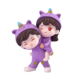 CraftVatika Purple And White Figurine Resin Showpiece-image-75