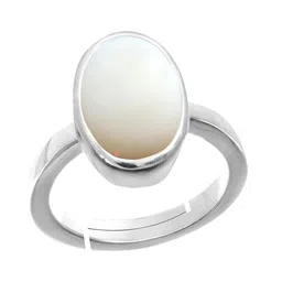 RRVGEM 4.25 Ratti 3.50 KT Opal Asthadhatu Free Size Ring-picture-36