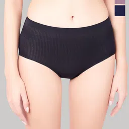 PLUMBURY Pack Of 3 Seamless Hipster Briefs-picture-20