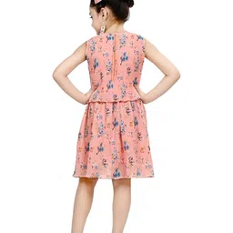 BAESD Floral Print Georgette Fit & Flare Dress image 2