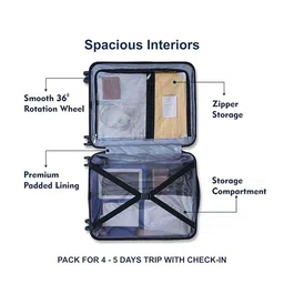 Killer Hard Sided Large Trolley Bag image 5