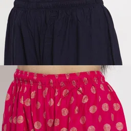 Clora Creation Pack Of 2 Women Printed Knitted Palazzos image 2