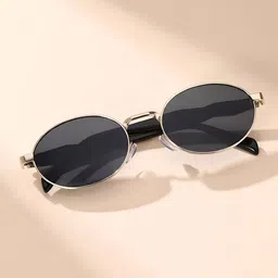 IFLASH Unisex Oval Sunglasses with UV Protected Lens image 5