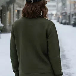 Moda Rapido Women Typography Printed Round Neck Regular Fit Sweatshirt image 5