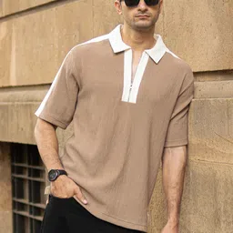 Powerlook Men Polo Collar Drop-Shoulder Sleeves T-shirt-picture-22