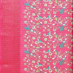 SSHAGUN LIFESTYLE Floral Printed Zari Bandhani Saree image 5