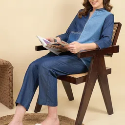 ZUMMER Embroidered Tunic With Trouser Co-Ords image 5