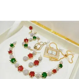 m creation Alloy Gold-plated Gold Jewellery Set (Pack of 1)-picture-28