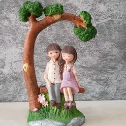 Aura Brown & Green Idol Showpiece-image-28