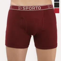 Sporto by Macho Pack Of 4 Mid-Rise Trunks-picture-20