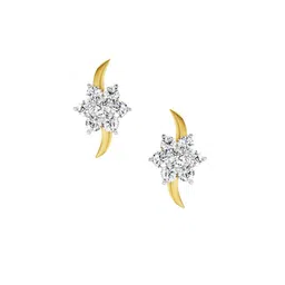 Sparkles Lab Grown Diamond 0.97 Carat Round Flower Stud Earrings for Women-picture-32