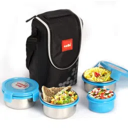 cello MF Steel Click 4 Containers Lunch Box image 2