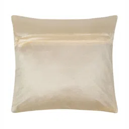 HOSTA HOMES Off White & Green Set of 5 Floral Velvet Square Cushion Covers image 4