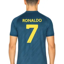 dostitch Men Cristiano Ronaldo Printed V-Neck Dri-FIT T-shirt image 2