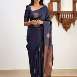 revika Woven Design Zari Pure Silk Kanjeevaram Saree-picture-21