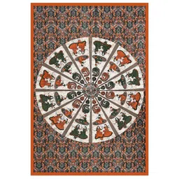 MILAAV White Ethnic Motifs 144 TC Single Bedsheet with 1 Pillow Covers image 5