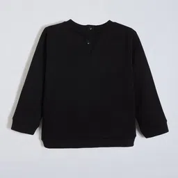 Hopscotch Girls Graphic Printed Round Neck Sweatshirt image 4