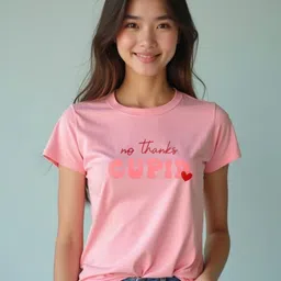 DressBerry Women Typography Printed Round Neck Cotton T-shirt-image-5