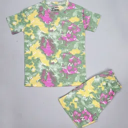 CARACAS Kids Dyed T-shirt With Shorts-image-5