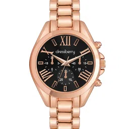 DressBerry Women Patterned Dial & Bracelet Style Straps Analogue Watch HOBDB-001R-BK image 2