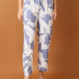 V-Mart Women Mid-Rise Printed Lounge Straight Pants-image-72